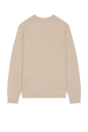 Theory Riland Crew Neck Sweater in Beige