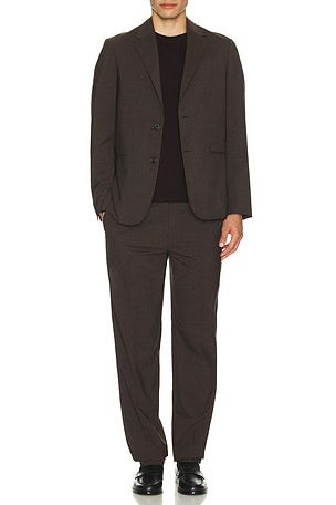 Theory Hilles Crew Neck Cashmere Sweater in Brown