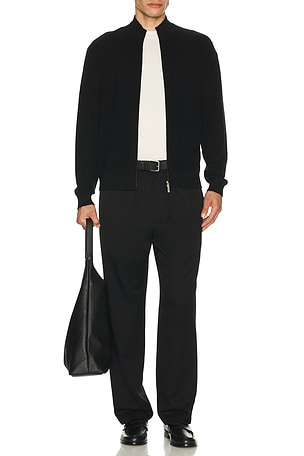 Theory Full Zip Cashmere Sweater in Black. Size S. Also