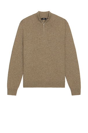 Hilles Cashmere Quarter Zip Sweater Theory