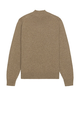 Theory Hilles Cashmere Quarter Zip Sweater in Grey