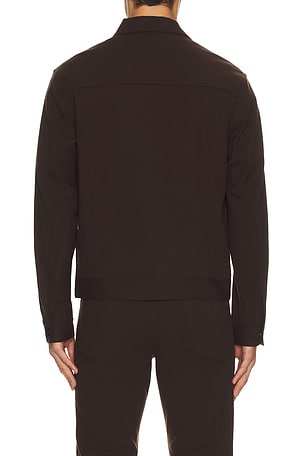 Theory Neoteric Twill River Jacket in Brown. Size XXL/2X. Also