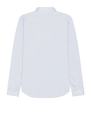 Theory Sylvain Structure Knit Shirt in Baby Blue