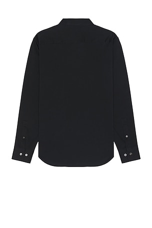 Theory Sylvain Structure Knit Shirt in Black