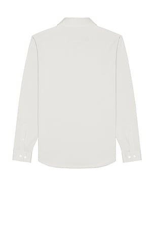 Theory Sylvain Structure Knit Shirt in Grey