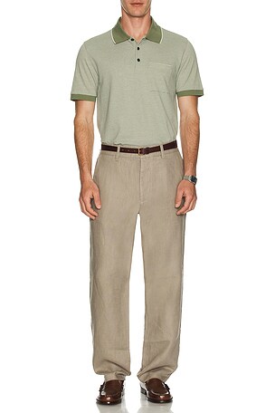 Theory Birdseye Polo in Green. Size XXL/2X. Also