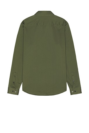 Theory Sylvain Long Sleeve Shirt in Green