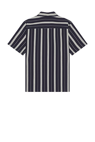 Theory Noll Short Sleeve Shirt in Blue