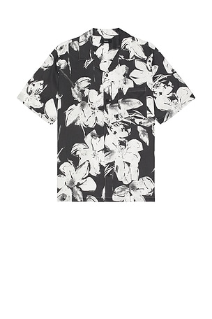Noll Brush Floral Shirt Theory