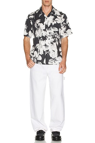 Noll Brush Floral Shirt Theory