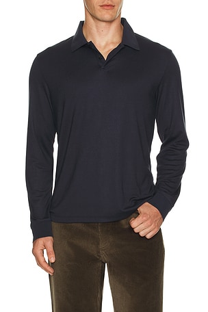 Anemone Milano Goris Long Sleeve Polo Theory