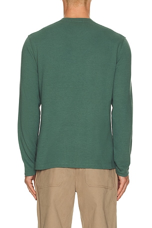 Theory Delroy Long Sleeve Tee in Green. Size XXL/2X. Also