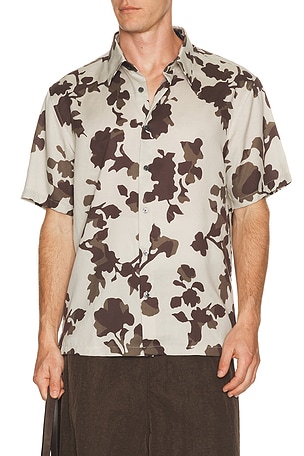 Floral Lyocel Irving Shirt Theory