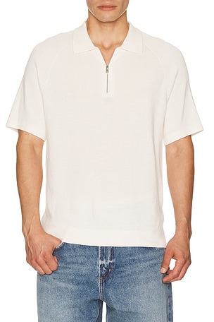 Short Sleeve Zip Polo Theory