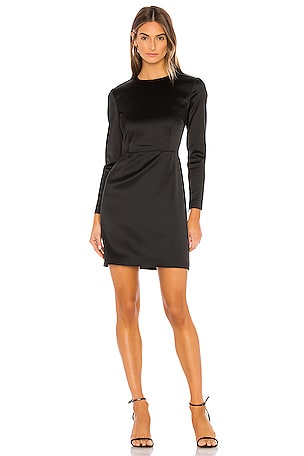Theory Long Sleeve Mini Dress in Black | REVOLVE Theory Long Sleeve Mini Dress in Black | REVOLVE