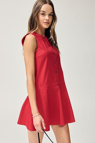 Sleeveless Button Down Mini Dress Theory