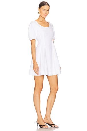Theory Puff Sleeve Dress in White