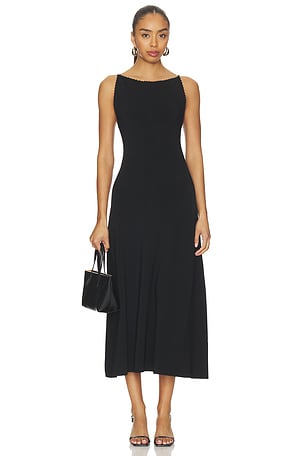 VESTIDO LONGO COM DECOTE QUADRADO Theory