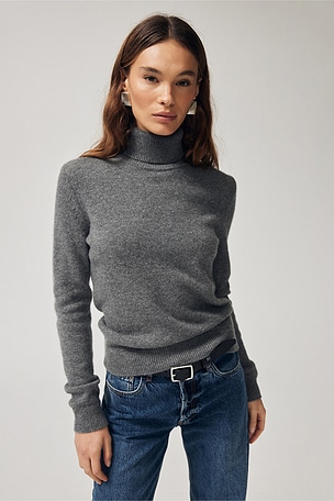 Turtleneck Long Sleeve Sweater Theory