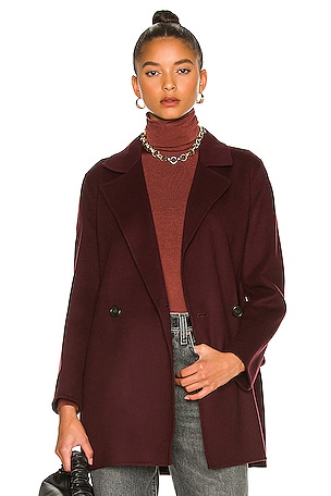 Theory Clairene Jacket in Merlot | REVOLVE