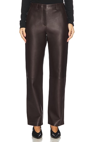 Straight Classic Leather Pant Theory