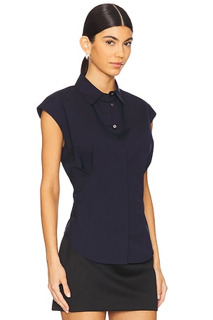 Theory Cinch Shirt in Navy
