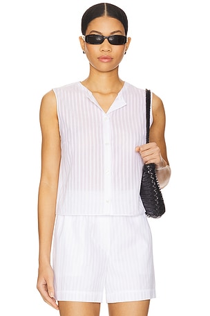 Sleeveless Button Down Top Theory