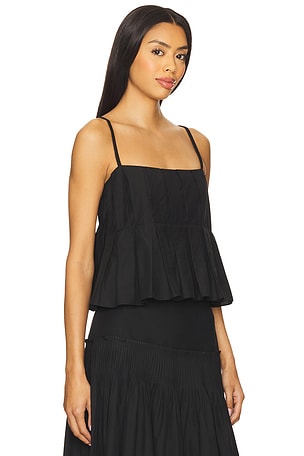 Theory Hi Low Cami Top in Black