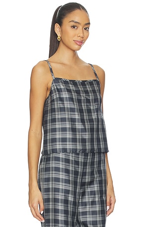 Theory Bind Strap Top in Navy