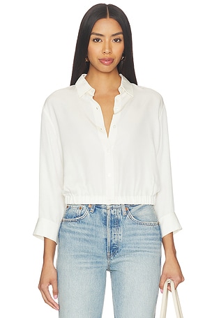 Quarter Sleeve Cropped Shirt Theory
