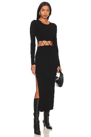 Knit Laced Crew Dress The Range
