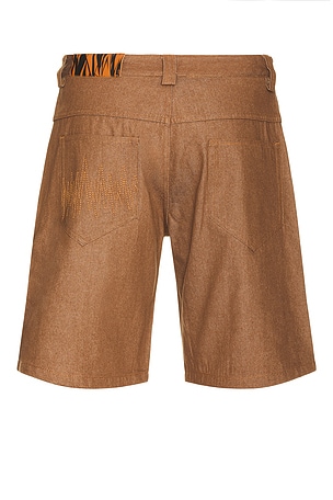 The Hundreds Folsom Denim Shorts in Brown