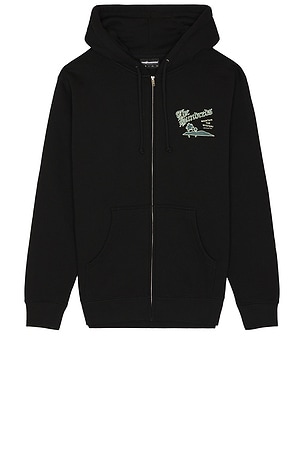 The Hundreds Skull Mountain Zip Up Hoodie in Black