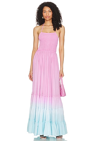 BCBGMAXAZRIA Chelsie Maxi Dress in Light Fuschia Combo REVOLVE