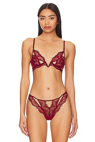 Thistle and Spire Kane V-wire Bra in Ruby
