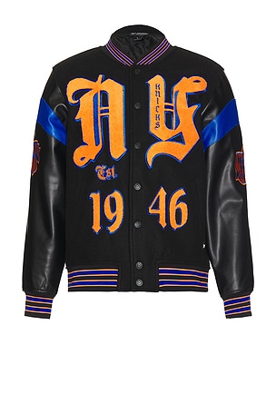 New York Knicks Varsity Jacket The Wild Collective