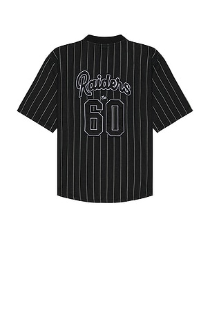 The Wild Collective Raiders Zip Front Top Jersey in Black