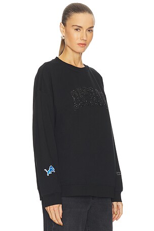 The Wild Collective Detroit Lions Sweatshirt in Black