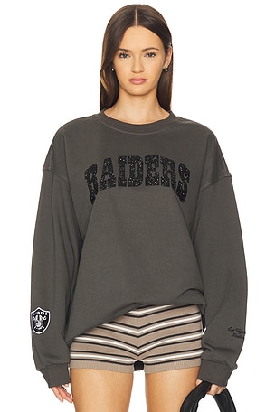 Raiders Oversized Crew Pullover & Crystal Rock The Wild Collective