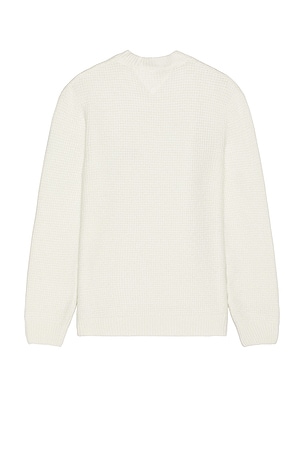 Tommy Jeans Waffle Sweater in Cream