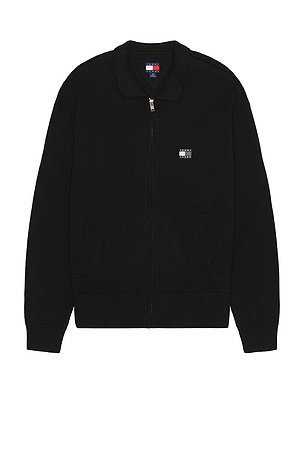 Tonal Badge Front Zip Sweatshirt Tommy Jeans