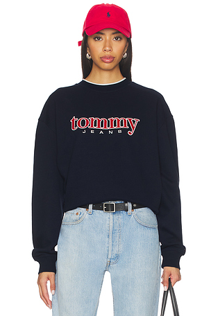 90s Texture Graphic Crew Sweatshirt Tommy Jeans