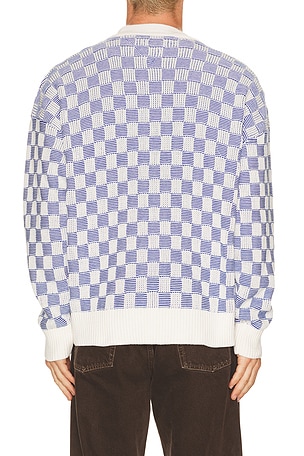 Tommy Jeans Relaxed Texture Cardigan in White,Blue