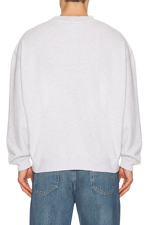 Tommy Jeans 90s Wavy Flag Crew Sweatshirt in Light Grey