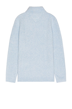 Tommy Jeans Slim Roll Neck Badge Sweater in Baby Blue