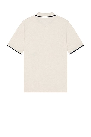Tommy Jeans Regular Crest Polo in Cream