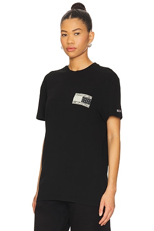 Tommy Jeans T-SHIRT PAISLEY en Noir