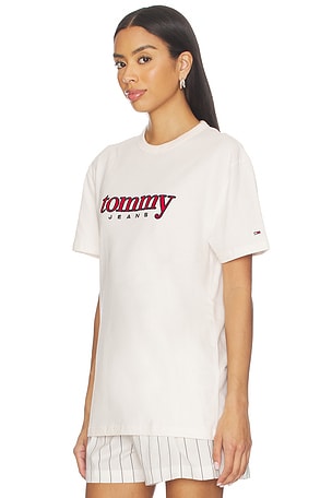 Tommy Jeans Applique Graphic Tee in White