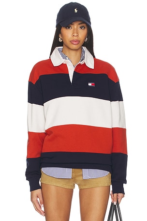 Relaxed Badge Stripe Rugby Tommy Jeans