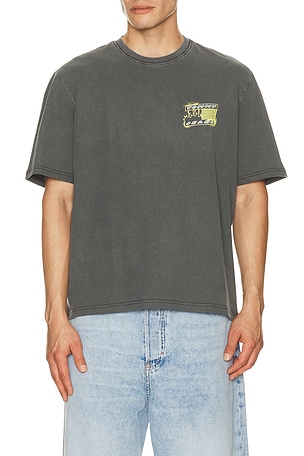 Tommy Jeans 90s Bubble Flag Tee in Charcoal. Size M. Also